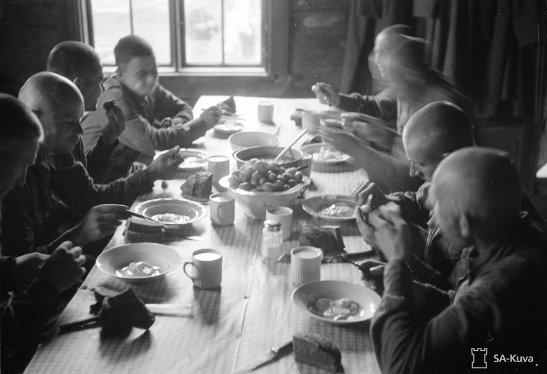 sotavankeja maatilalla